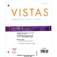 Vistas 5th Vol. 3 (Lessons 12-18) Looseleaf with SupersitePlus and WebSAM (6 month access)