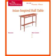 Fine Woodworking's Asian-inspired Hall Table Plan