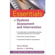 Essentials of Dyslexia Assessment and Intervention,9780470927601