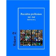 Anecdotes Provinoises