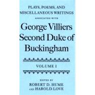 Plays, Poems, and Miscellaneous Writings associated with George Villiers, Second Duke of Buckingham  Two-volume Set