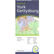Rand McNally Streets Of York Gettysburg: Features York & Vicinity