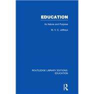 Education (RLE Edu K): Its Nature and Purpose