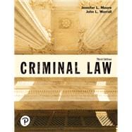 Criminal Law (Justice Series) book cover, ISBN 9780135777626