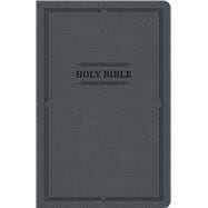 KJV Thinline Bible, Value Edition, Charcoal LeatherTouch