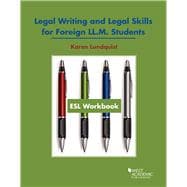 Esl Workbook, Legal Writing and Legal Skills for Foreign Ll.m. Students
