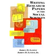 Writing Research Papers in the Social Sciences