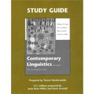 Study Guide for Contemporary Linguistics