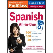McGraw-Hill's PodClass Spanish All-in-One Study Guide (MP3 Disk) Language Reference and Review for Your iPod