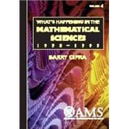 What's Happening in the Mathematical Sciences, 1998-1999