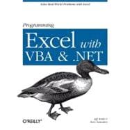 Programming Excel With Vba And .net