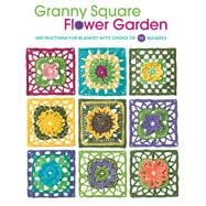 Granny Square Flower Garden Instructions for Blanket with Choice of 12 Squares