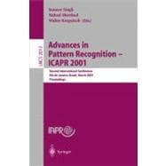 Advances in Pattern Recognition: Icapr 2001 : Second International Conference, Rio De Janeiro, Brazil, March 11-14, 2001 : Proceedings