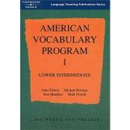 American Vocabulary Program 1 Lower Intermediate