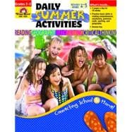 Daily Summer Activities, Moving from Second to Third Grade