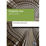 Property Law 2015-2016