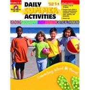 Daily Summer Activities, Moving From Third To Fourth Grade