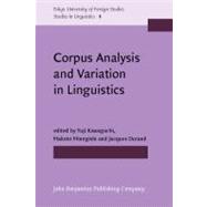 Corpus Analysis and Variation in Linguistics