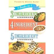 3 Ingredient Cookbook, 4 Ingredient Cookbook, 5 Ingredient Cookbook