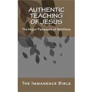 Authentic Teaching of Jesus