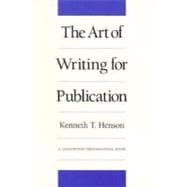 The Art of Writing for Publication