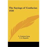 The Sayings Of Confucius 1920