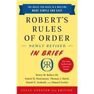 Robert's Rules of Order Newly Revised In Brief, 3rd edition,9781541797703