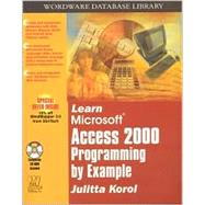 Learn Microsoft Access 2000 Programming by Example