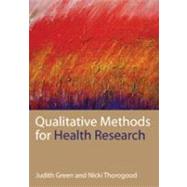 Qualitative Methods for Health Research