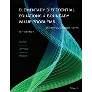 Elementary Differential Equations and Boundary Value Problems, WileyPLUS Single-term