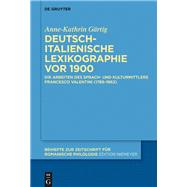 Deutsch-italienische Lexikographie Vor 1900