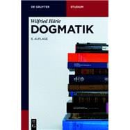 Dogmatik book cover, ISBN 9783110777734