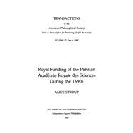 Royal Funding of the Parisian Academie Royale des Sciences During the 1690s