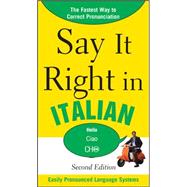 Say It Right in Italian, 2nd Edition