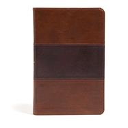 CSB Large Print Personal Size Reference Bible, Saddle Brown LeatherTouch