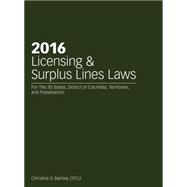 Licensing & Surplus Lines Laws 2016