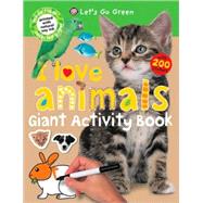 Giant Activity Books I Love Animals