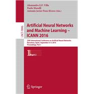 Artificial Neural Networks and Machine Learning – Icann 2016