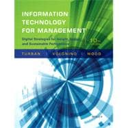 Information Technology for Management: Digital Strategies for Insight, Action, and Sustainable Performance