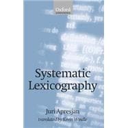 Systematic Lexicography