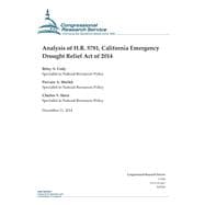 Analysis of H.r. 5781, California Emergency Drought Relief Act of 2014