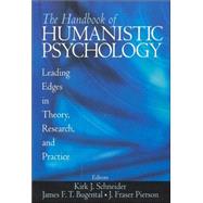 The Handbook of Humanistic Psychology; Leading Edges in Theory, Research, and Practice