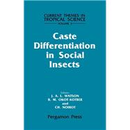 Caste Differentiation in Social Insects : International Study Workshop on Termite Caste Differentiation, Nairobi, November 1982