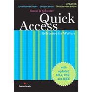 Quick Access Reference for Writers, Updated Third Canadian Edition with MyCanadianCompLab