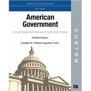 CUSTOM: Temple Junior College GOV 2305 American Government Custom Interactive eBook