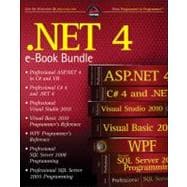 .NET 4 Wrox PDF Bundle : Professional ASP.NET 4, Professional C# 4, VB 2010 Programmer's Ref, WPF Programmer's Ref, Professional Visual Studio 2010