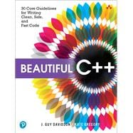 Beautiful C++  30 Core Guidelines for Writing Clean, Safe, and Fast Code
