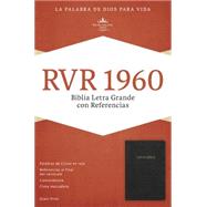RVR 1960 Biblia Letra Gigante con Referencias, negro imitación piel