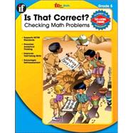 Is That Correct?: Checking Math Problems, Grade 5