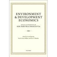 Environment and Development Economics Essays in Honour of Sir Partha Dasgupta